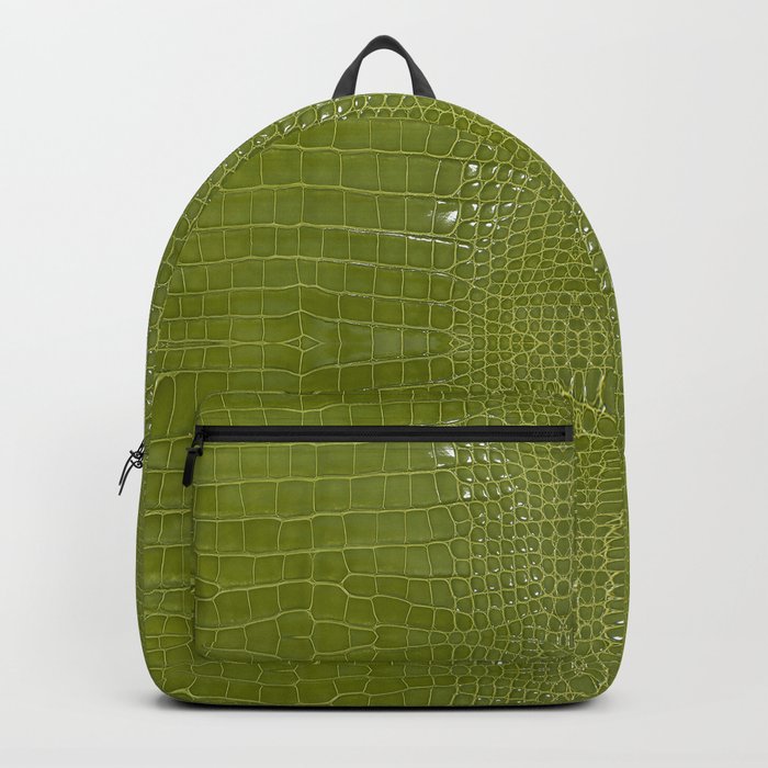 Alligator store print backpack