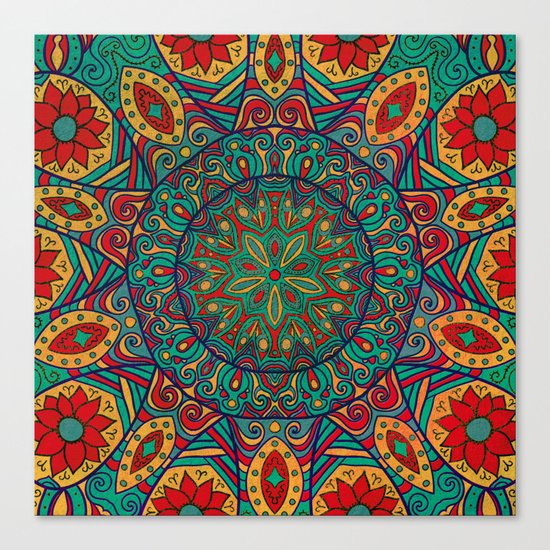 Tribal Mandala Canvas Print