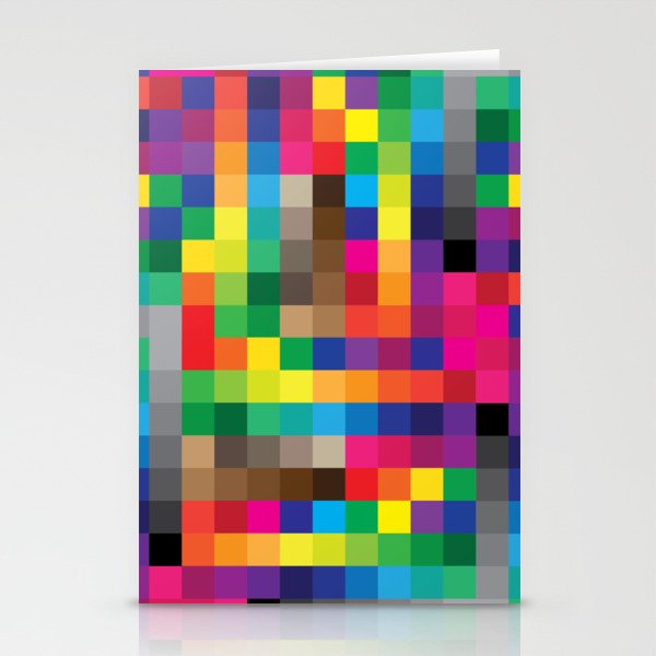 Pixels Stationery Cards