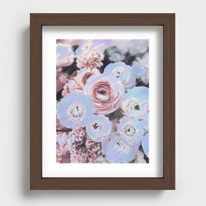 Floral bouquets  Recessed Framed Print