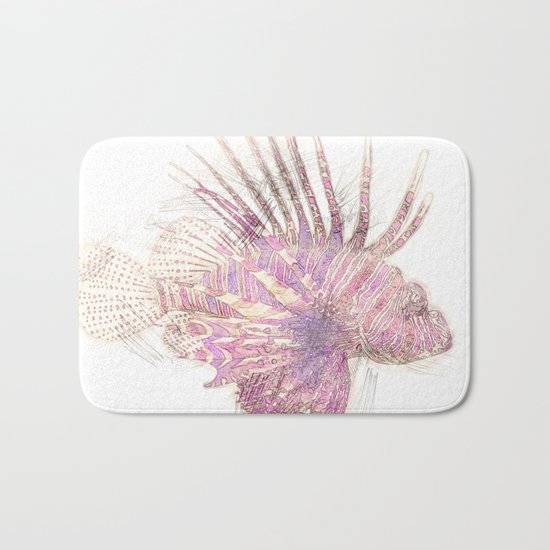 Lets draw a Lionfish Bath Mat