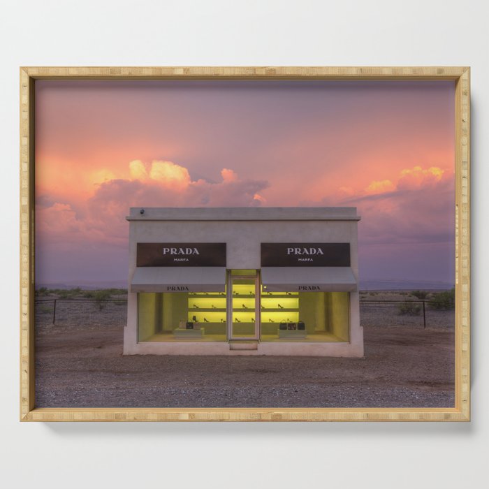 Marfa at sunset Serving Tray