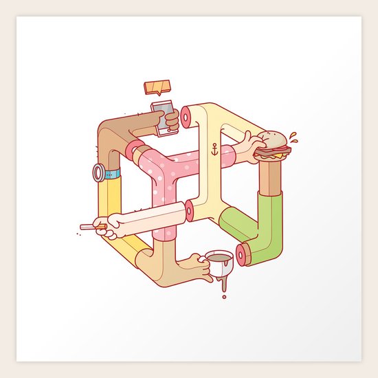 Fixation. Art Print