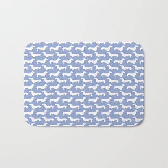 Doxie pattern print dachshund cute pet gifts for dog lover small dog owner animal fur baby hot dog Bath Mat
