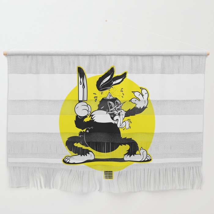 Crazy Rabbit Wall Hanging