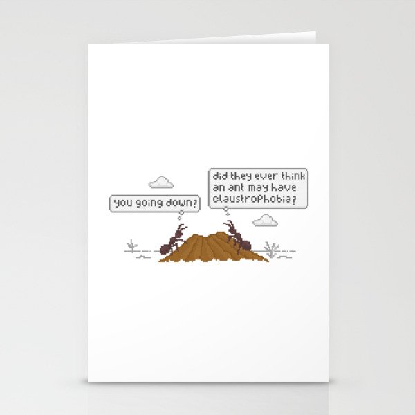 Anxious Ant Comic Stationery Cards