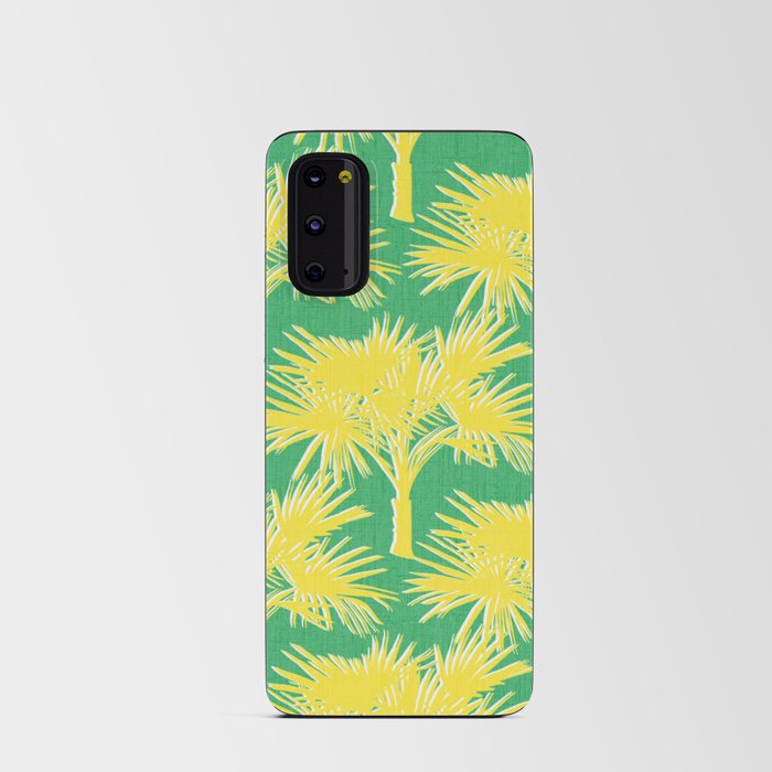 70’s Palm Springs Yellow on Kelly Green Android Card Case