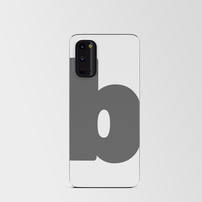 b (Grey & White Letter) Android Card Case