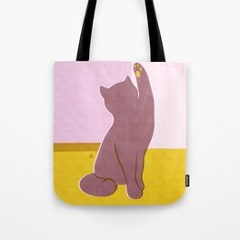 Risograph Kitten - blush Tote Bag