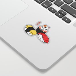 Happy Cat Sushi Sticker
