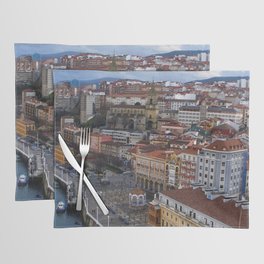 Spain Photography - Overview Over The City Of Gexto Placemat