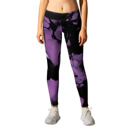 I Lilac You A Lot- Abstract Alcohol Ink Painting Leggings