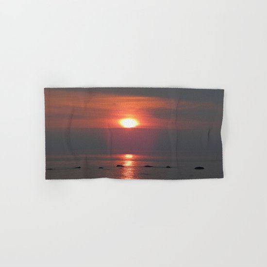 Ste-Anne-Des-Monts Sunset on the Sea Hand & Bath Towel