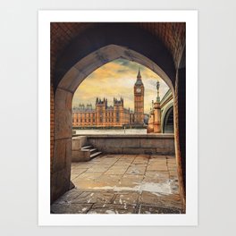 London Big Ben Leggings Art Print