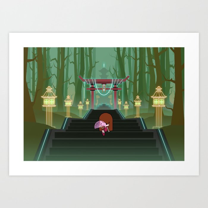Stairway To The Temple Art Print