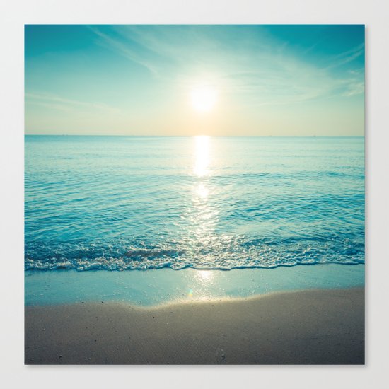 tropical turquoise Canvas Print