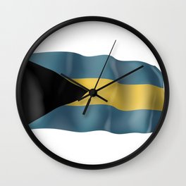 Bahamas flag Wall Clock