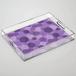 65 MCMLXV Cosplay Purple Bullseye Target Practice Pattern Acrylic Tray