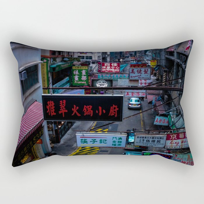 Hong Kong Signs Rectangular Pillow