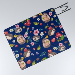 Hedgehog with cherries - BBG Picnic Blanket