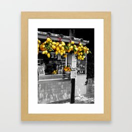 Lemon Juice Framed Art Print