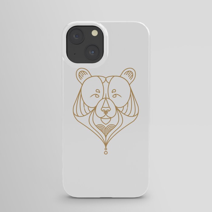 Gold Bear One iPhone Case