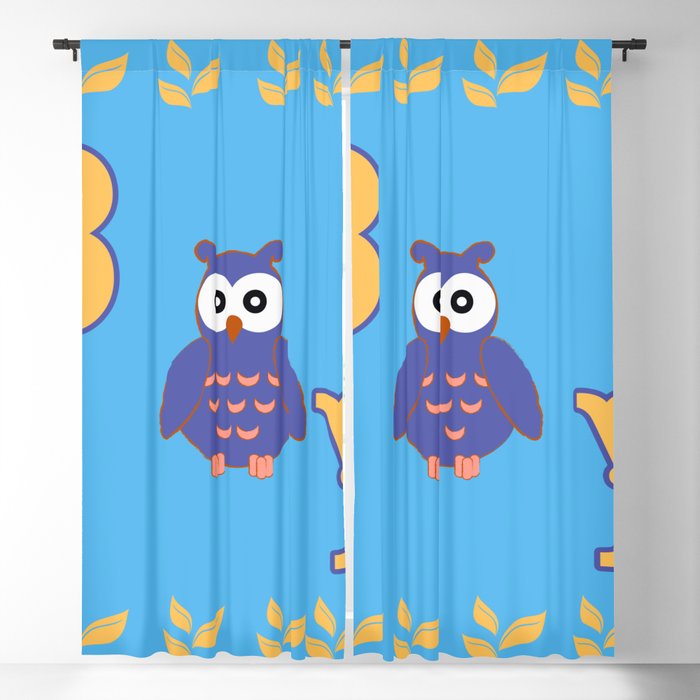 Owl Baby Boy Blackout Curtain By Scardesign Society6