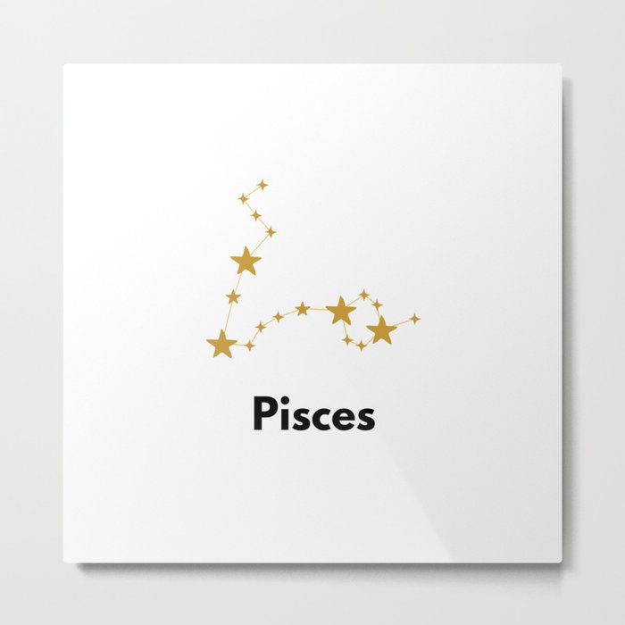 Pisces, Pisces Zodiac Metal Print