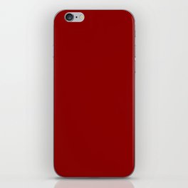 color dark red iPhone Skin