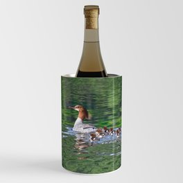 Merganser Duck Family Wine Chiller