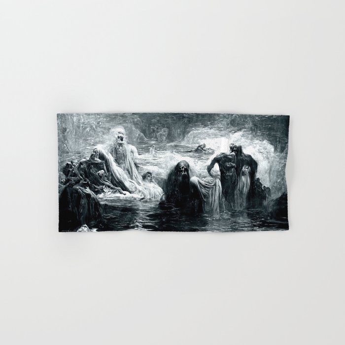 The damned souls of the River Styx Hand & Bath Towel