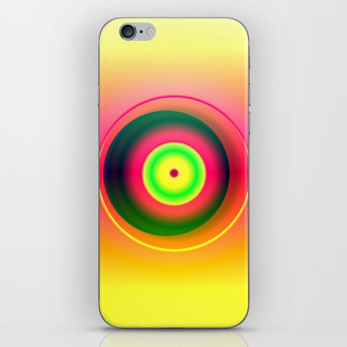 Inner Circle (Abstract Red and Yellow Design) iPhone Skin