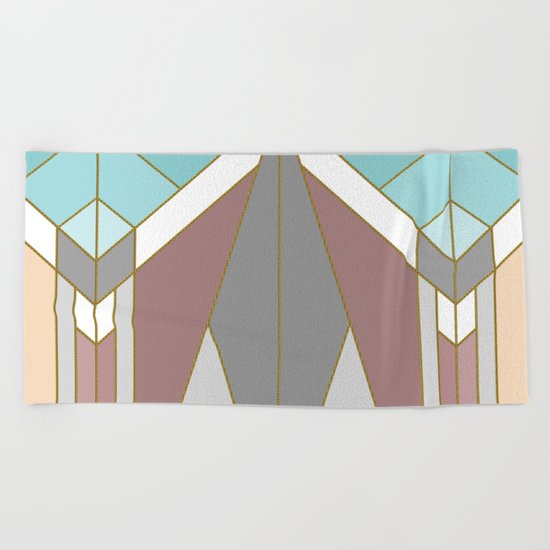 ART DECO G2 (abstract geometric) Beach Towel