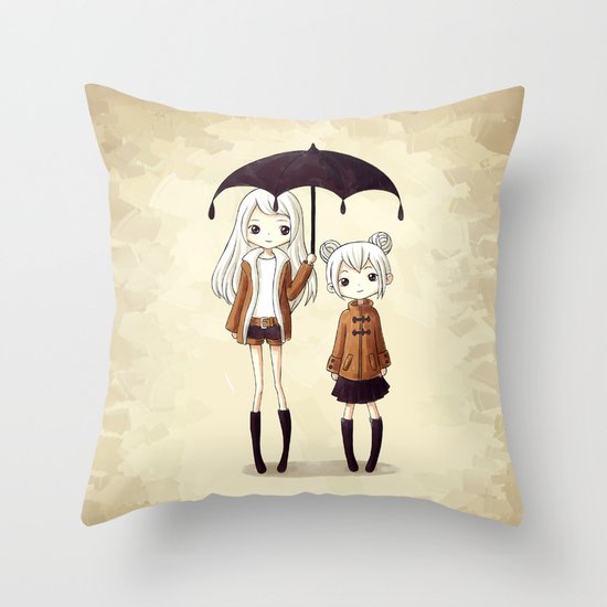 Sisters Throw Pillow
