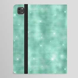 Glam Aqua Diamond Shimmer Glitter iPad Folio Case