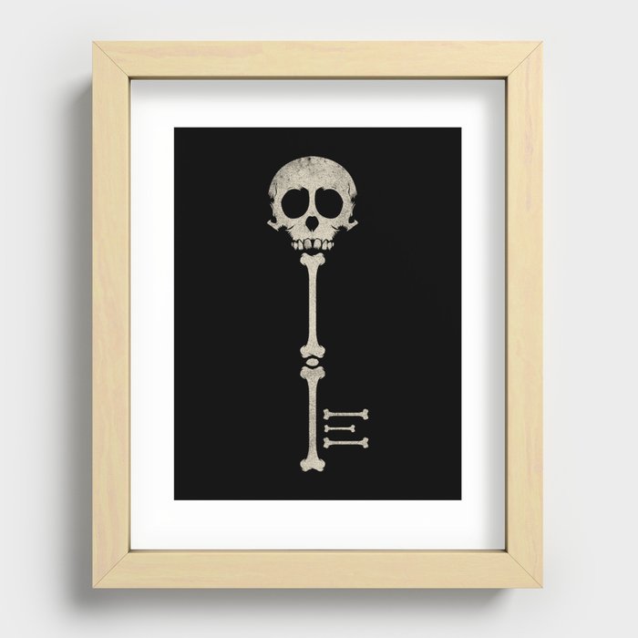 Skeleton Key Recessed Framed Print