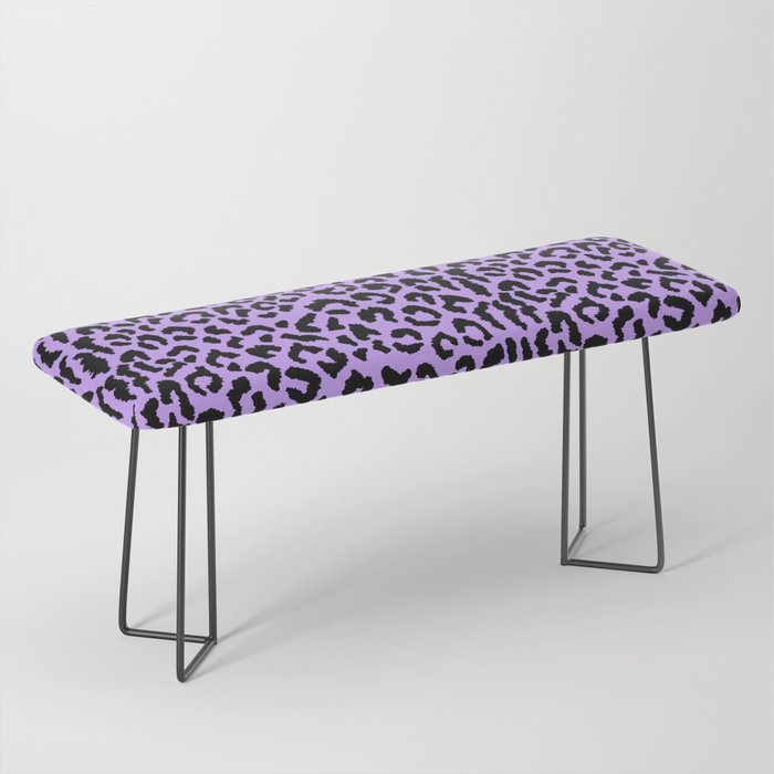 2000s leopard_black on purple Bench