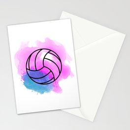 Volleyball Watercolor Stationery Cards