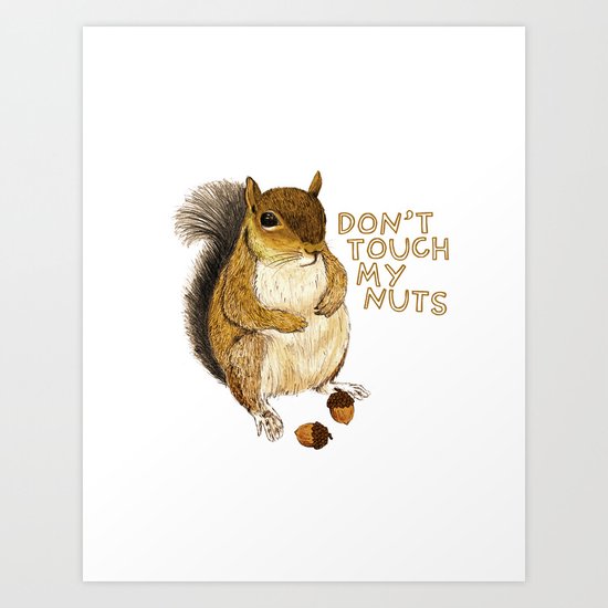 Irreverent Squirrel Art Print