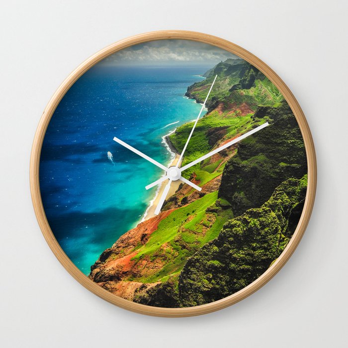 Na Pali Coast Wall Clock