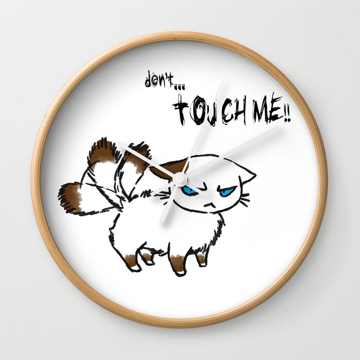 Don't touch me! Wall Clock