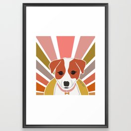 Jack Russell Terrier Sun Rays -  Framed Art Print