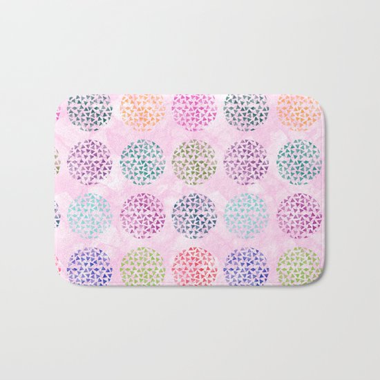 colorful geometric Bath Mat