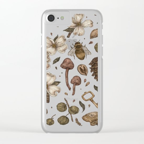 Nature Walks (Light Background) Clear iPhone Case
