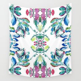 Flowers dancing in a drop of water Wall Tapestry