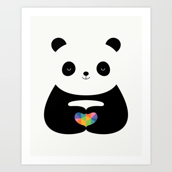 Discover the motif PANDA LOVE by Andy Westface  as a print at TOPPOSTER