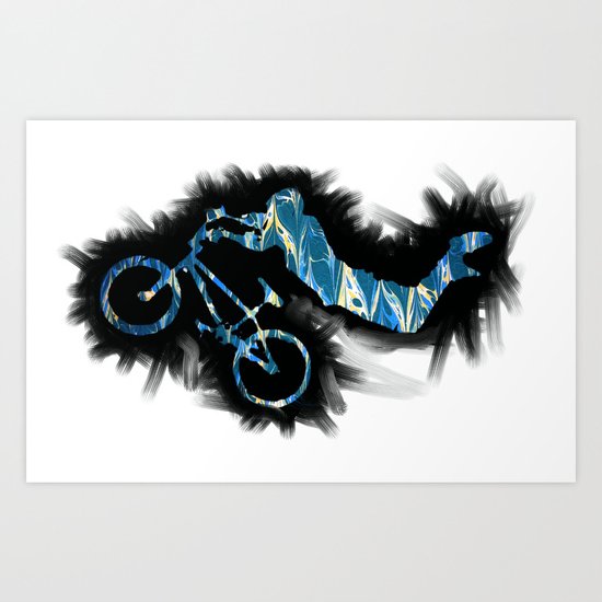 show bicycle Art Print