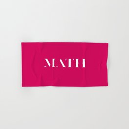 Math Magazine Logotype Hand & Bath Towel | Pop Art, Digital, Typography, Mathmagazine, Stencil, Graphicdesign 