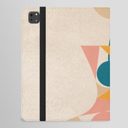Colorful Geometric Potted Plant iPad Folio Case