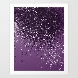 PURPLE Glitter Dream #1 (Faux Glitter) #shiny #decor #art #society6 Art Print